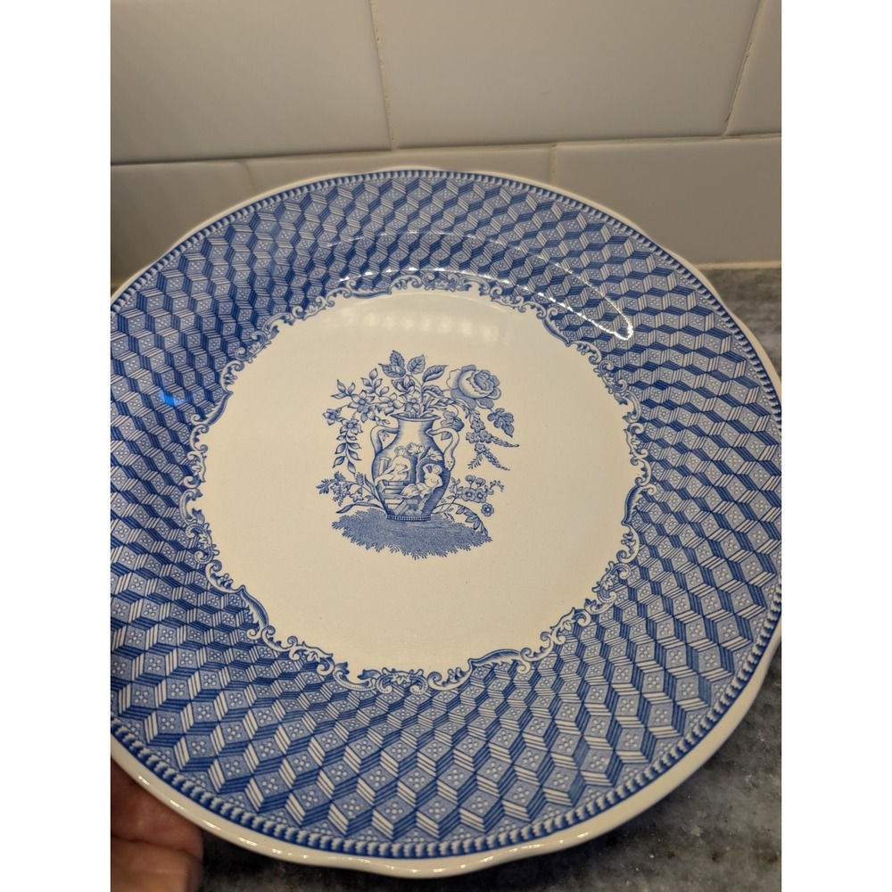 THE SPODE BLUE ROOM COLLECTION PORTLAND VASE 10 1/2" DINNER‎ PLATE